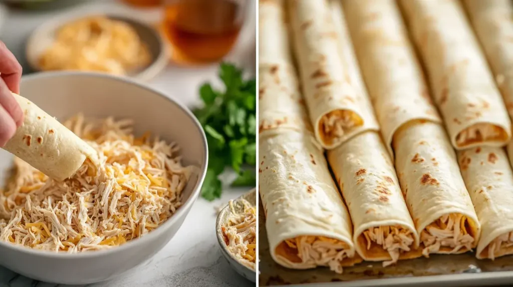 Step-by-step guide to making homemade chicken taquitos